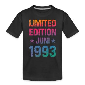 Limited Edition Birthday Party Vintage 1993 - Kids' Premium Organic T-Shirt - black - Front
