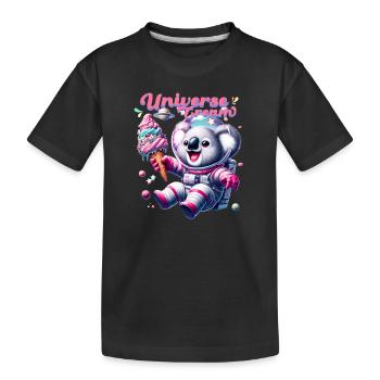 Plaisir de la glace cosmique - T-shirt bio Premium Enfant - noir - Devant