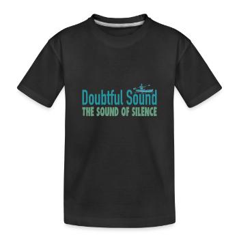 Doubtful Sound the Sound of Silence 4x4 - Kinder Premium Bio T-Shirt - Schwarz - Vorne