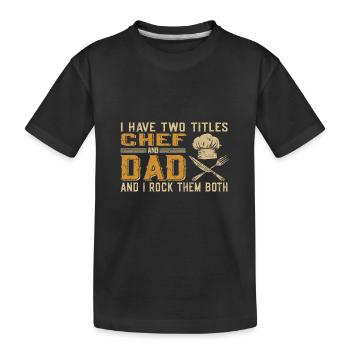 Cuire - T-shirt bio Premium Enfant - noir - Devant