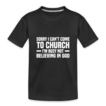 Atheismus - Kinder Premium Bio T-Shirt - Schwarz - Vorne