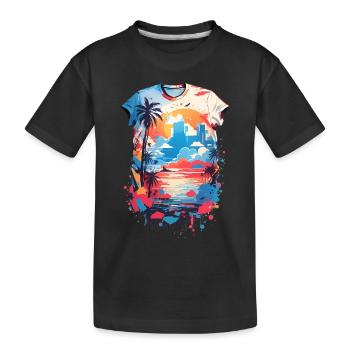 Chemise des Caraïbes - T-shirt bio Premium Enfant - noir - Devant