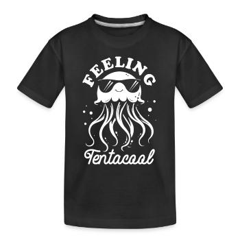 Feeling Tentacool - Méduse avec des tentacules - T-shirt bio Premium Enfant - noir - Devant
