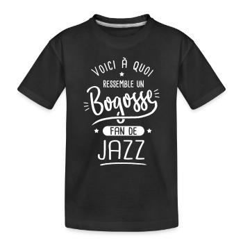 Jazz Bogosse fan jazz - T-shirt bio Premium Enfant - noir - Devant