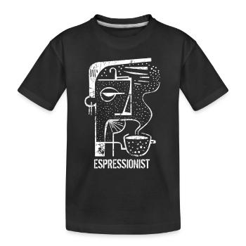 Espressionist - Espresso - Boisson au café - T-shirt bio Premium Enfant - noir - Devant