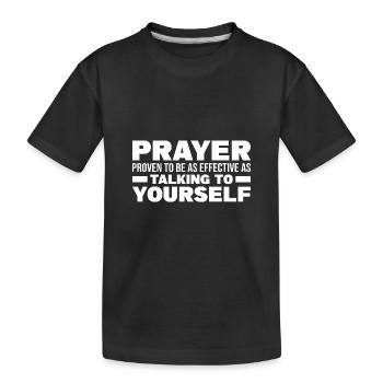 Atheismus Wissenschaft - Kinder Premium Bio T-Shirt - Schwarz - Vorne