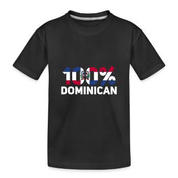 République dominicaine - T-shirt bio Premium Enfant - noir - Devant