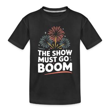 Pyrotechniker Feuerwerk Pyrotechnik - Kinder Premium Bio T-Shirt - Schwarz - Vorne