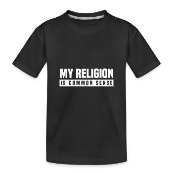 Atheismus - Kinder Premium Bio T-Shirt - Schwarz - Vorne