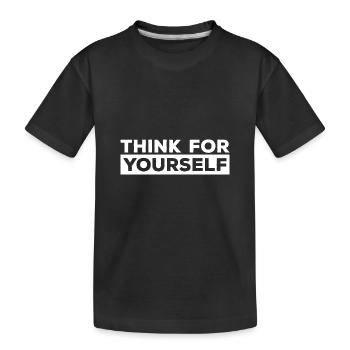 Atheismus Sprüche | Atheisten Atheist Geschenkidee - Kinder Premium Bio T-Shirt - Schwarz - Vorne