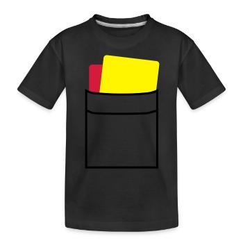 tasche_schiedsrichter_f3 - Kids' Premium Organic T-Shirt - black - Front