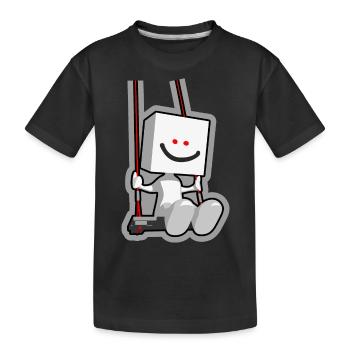 swing - Kids' Premium Organic T-Shirt - black - Front
