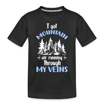 Nature Conservation Wood Mountains - T-shirt bio Premium Enfant - noir - Devant