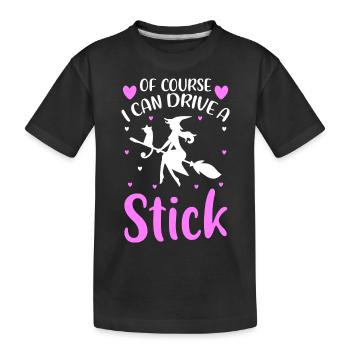 Balai de sorcières Dicton magique Walpurgis Night - T-shirt bio Premium Enfant - noir - Devant