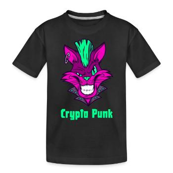 Crypto Punk est le cadeau Crypto « NFT » avec morsure - T-shirt bio Premium Enfant - noir - Devant