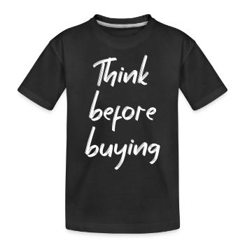 Minimalismus - Kinder Premium Bio T-Shirt - Schwarz - Vorne