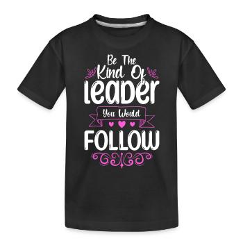 Boss Büro Firma Angestellter - Kinder Premium Bio T-Shirt - Schwarz - Vorne