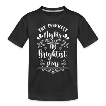 Étoile Ciel étoilé Astronomie Espace - T-shirt bio Premium Enfant - noir - Devant