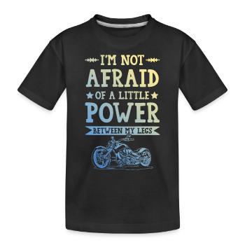 Puissance de la moto - T-shirt bio Premium Enfant - noir - Devant