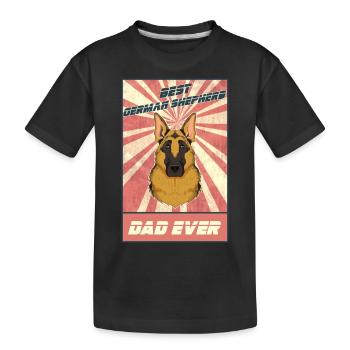 Best German Shepherd Dad Ever I German Shepherd - Kinder Premium Bio T-Shirt - Schwarz - Vorne