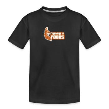 Nature in focus - Kids' Premium Organic T-Shirt - black - Front