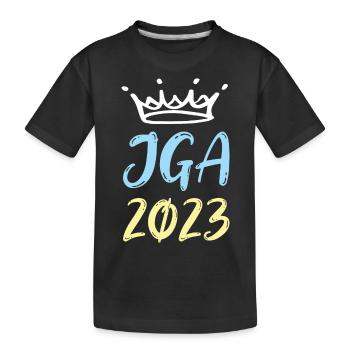 Jga 2023 Junggesellenabschied - Kinder Premium Bio T-Shirt - Schwarz - Vorne