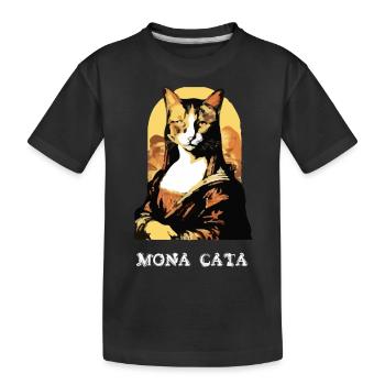 Mona cata - T-shirt bio Premium Enfant - noir - Devant