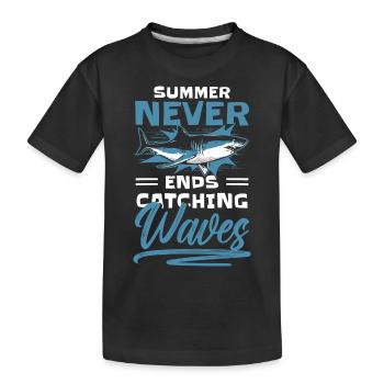 Comic Design Style Pow! - Kids' Premium Organic T-Shirt - black - Front