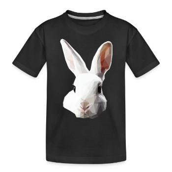 Polygon | White Rabbit - Kinder Premium Bio T-Shirt - Schwarz - Vorne