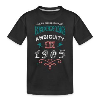 Editeur Romancier Ecole Noël Rédacteur de contenu - T-shirt bio Premium Enfant - noir - Devant