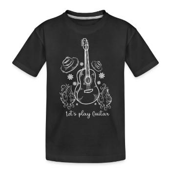 let's play guitar - T-shirt bio Premium Enfant - noir - Devant