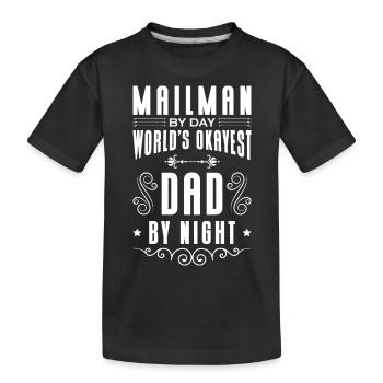 Lettre du facteur Lettre de livraison - T-shirt bio Premium Enfant - noir - Devant