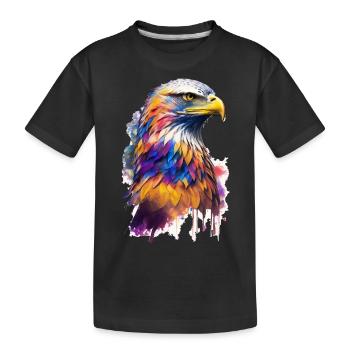 Aquarelle Adler - T-shirt bio Premium Enfant - noir - Devant
