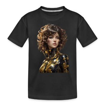 Anime - Kids' Premium Organic T-Shirt - black - Front