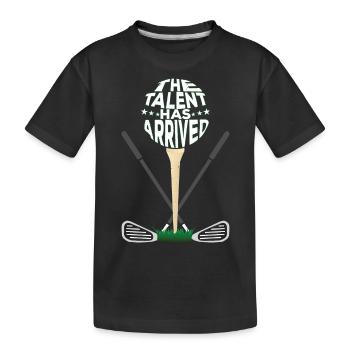 Das Talent ist da - Kinder Premium Bio T-Shirt - Schwarz - Vorne