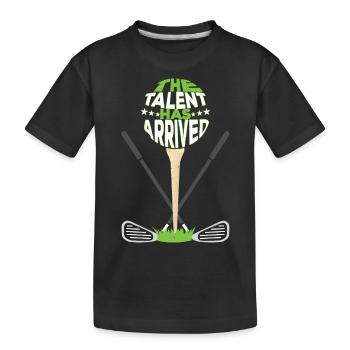 Das Talent ist da - Kinder Premium Bio T-Shirt - Schwarz - Vorne