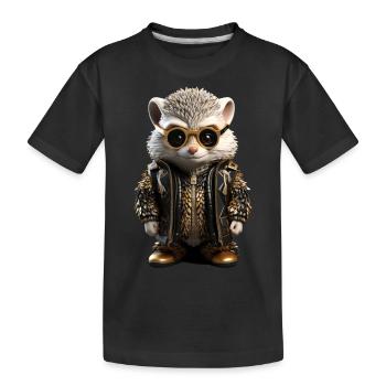 Mister Spike - Kids' Premium Organic T-Shirt - black - Front