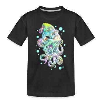 Poulpe - T-shirt bio Premium Enfant - noir - Devant