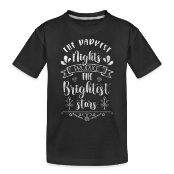 Astérisque de rêve d’étoile filante de ciel étoilé - T-shirt bio Premium Enfant - noir - Devant