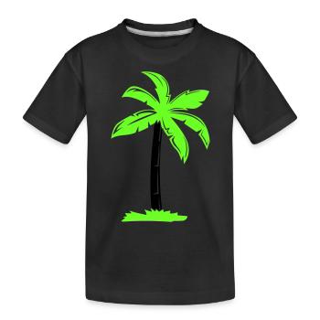 palmier - T-shirt bio Premium Enfant - noir - Devant