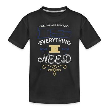 Pride Peace Green Bday Cool Awesome Present Idea - Kids' Premium Organic T-Shirt - black - Front