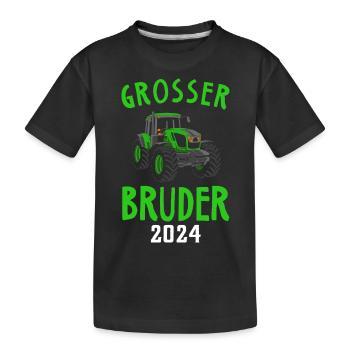 Grand Frère 2024 - T-shirt bio Premium Enfant - noir - Devant