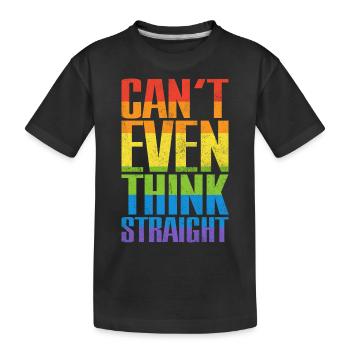 Je ne peux même pas penser à l’arc-en-ciel LGBTQ de la Gay Pride hétéro - T-shirt bio Premium Enfant - noir - Devant