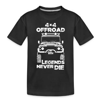 4x4 Offroad Landy Landie Land - Rover 90 110 - T-shirt bio Premium Enfant - noir - Devant