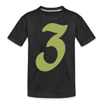3 - T-shirt bio Premium Enfant - noir - Devant