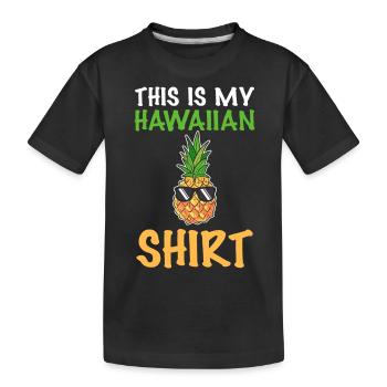 Ananas - Kinder Premium Bio T-Shirt - Schwarz - Vorne