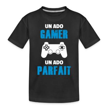 ado gamer / ado parfait / adolescent / enfants - T-shirt bio Premium Enfant - noir - Devant