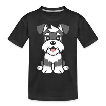 Schnauzer - Kids' Premium Organic T-Shirt - black - Front