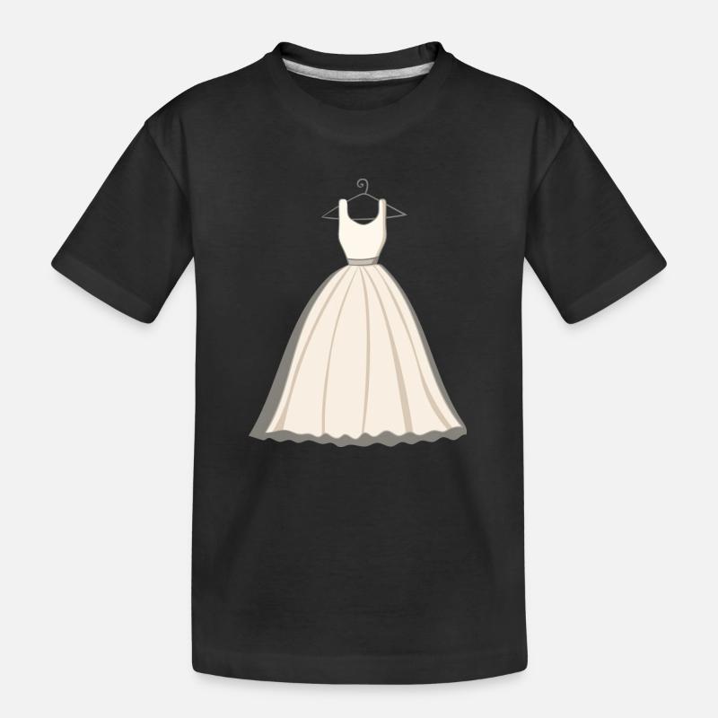 abito da sposa - Maglietta ecologica premium per bambini - nero