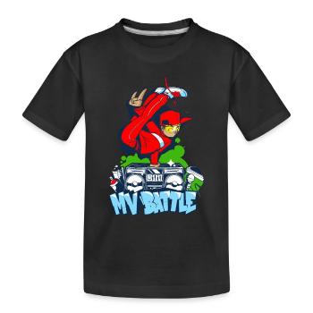 Breakdance B-Boy Streetdance Design Hip Hop Danse - T-shirt bio Premium Enfant - noir - Devant